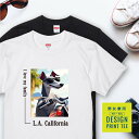 愛犬 Tシャツ 犬 イタリアン グレーハウンド ブルー バイク 西海岸 スクエア プリント 半袖 服 プレゼント 誕生日 父の日 母の日 敬老の日 ギフト メン...