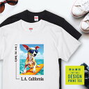 愛犬 Tシャツ 犬 イタリアン グレーハウンド フォーン サーフィン 西海岸 スクエア プリント 半袖 服 プレゼント 誕生日 父の日 母の日 敬老の日 ギフト...