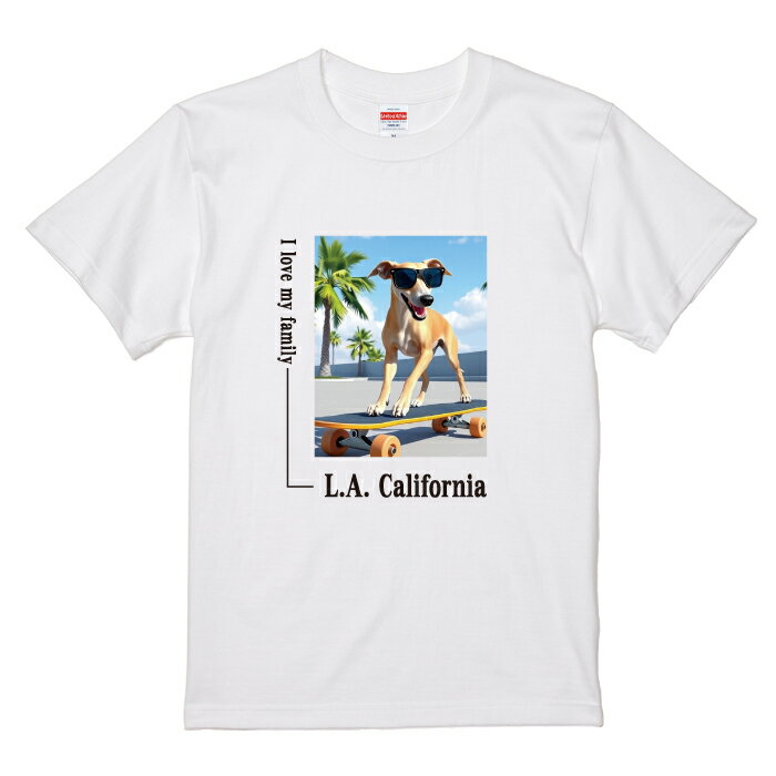 犬 tシャツ 半袖 イタリアン グレーハウンド フォーン スケボー 西海岸 スクエア メンズ レディース ユニセックス 夏 海 ビーチ ハワイ リゾート フェス かわいい おしゃれ カジュアル 親子コーデ ペアルック 家族 ギフト プレゼント カリフォルニア サーフ アウトドア