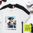愛犬 Tシャツ 犬 ポインター レバー ホワイト バイク 西海岸 スクエア プリント 半袖 服 プレゼント 誕生日 父の日 母の日 敬老の日 ギフト メンズ レ...