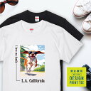 愛犬 Tシャツ 犬 ポインター レバー ホワイト 散歩 西海岸 スクエア プリント 半袖 服 プレゼント 誕生日 父の日 母の日 敬老の日 ギフト メンズ レデ...