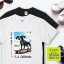 愛犬 Tシャツ 犬 ポインター ブラック ホワイト スケボー 西海岸 スクエア プリント 半袖 服 プレゼント 誕生日 父の日 母の日 敬老の日 ギフト メンズ...