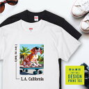 愛犬 Tシャツ 犬 ポインター オレンジ ホワイト スケボー 西海岸 スクエア プリント 半袖 服 プレゼント 誕生日 父の日 母の日 敬老の日 ギフト メンズ...