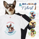 愛犬 名入れ Tシャツ 犬 スムースコート チワワ チョコ 選べる デザイン 西海岸 カレッジ プリント 半袖 服 プレゼント 誕生日 父の日 母の日 敬老の日 ギフト メンズ レディース カジュアル 大きい サイズ 有り ブランド シンプル 白 黒 アウトドア