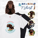 愛犬 名入れ Tシャツ 犬 コッカースパニエル チョコ 選べる デザイン 西海岸 カレッジ プリント 半袖 服 プレゼント 誕生日 父の日 母の日 敬老の日 ギフト メンズ レディース カジュアル 大きい サイズ 有り ブランド シンプル 白 黒 アウトドア