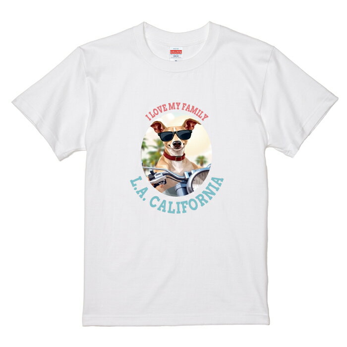 犬 tシャツ 半袖 イタリアン グレーハウンド フォーン バイク 西海岸 カレッジ メンズ レディース ユニセックス 夏 海 ビーチ ハワイ リゾート フェス かわいい おしゃれ カジュアル 親子コーデ ペアルック 家族 ギフト プレゼント カリフォルニア サーフ アウトドア