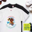 犬 tシャツ 半袖 コッカースパニエル クリーム サーフィン 西海岸 カレッジ メンズ レディース ユニセックス 夏 海 ビーチ ハワイ リゾート フェス かわいい おしゃれ カジュアル 親子コーデ ペアルック 家族 ギフト プレゼント カリフォルニア サーフ アウトドア