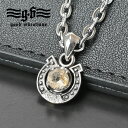 【無料チェーン付き】シルバー 925 ネックレス ペンダント トップ ヘッド 金運 開運 馬蹄 ホースシュー 天然石 ルチルクォーツ シンプル アクセサリー メンズ レディース ユニセックス 正規品 good vibrations スターリング シルバー ブランドグッド バイブレーションズ