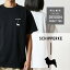 Tシャツ 半袖 スキッパーキ すきっぱーき 犬 ロゴ 左胸 プリント シルエット 縦 ライン メンズ レディース カジュアル 大きい サイズ ゆったり かわいい おもしろい ブランド シンプル 白 黒 ティーシャツ グッズ アウトドア 1,980円