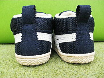 【5本指靴下プレゼント】 asics アシックス☆スクスク シリーズ☆TUF110-400ファーストシューズ ファブレFIRST MS2 PEACOAT/WHITE ネイビー