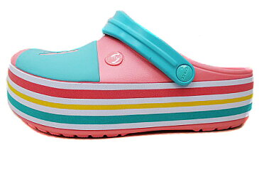 CROCS クロックス クロックバンド PINK プラットフォームボールドカラー クロッグ crocband platform bold color clogレディース サンダル