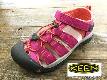 KEEN キーン　NEW PORT H2　 ニューポートエイチ21014267　VERY BERRY/FUSION CORALキッズ　サンダル　サマーシューズ　アウトドアシューズ川遊び　キャンプ　夏のレジャーに！