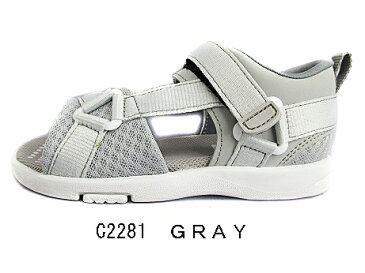 MOONSTAR CARROT ムーンスター キャロット C 2281 GRAY男の子 女の子 ベビー キッズ ウォーターサンダル アクアシューズ 水陸両用 スニーカー 水遊び 海水浴 川遊び レジャー