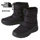 【送料無料】【THE NORTH FACE ザ・ノース・フェイス NF52272 BK】TNFブラック×TNFブラック(BK)　 Nuptse Bootie WP VII ヌプシ ブーティ ウォータープルーフ VII （ユニセックス） 防寒 防水 撥水 ブーツ