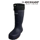 DUNLOP REFINED　ダンロップ　リファインド BG 0811 NAVY ネイビー メンズ　男性　紳士　長靴　ウィンターシューズ　レインシューズ　ウレタン　カバー付き　防寒　防滑　雪道　冬　反射材　冬支度　農作業