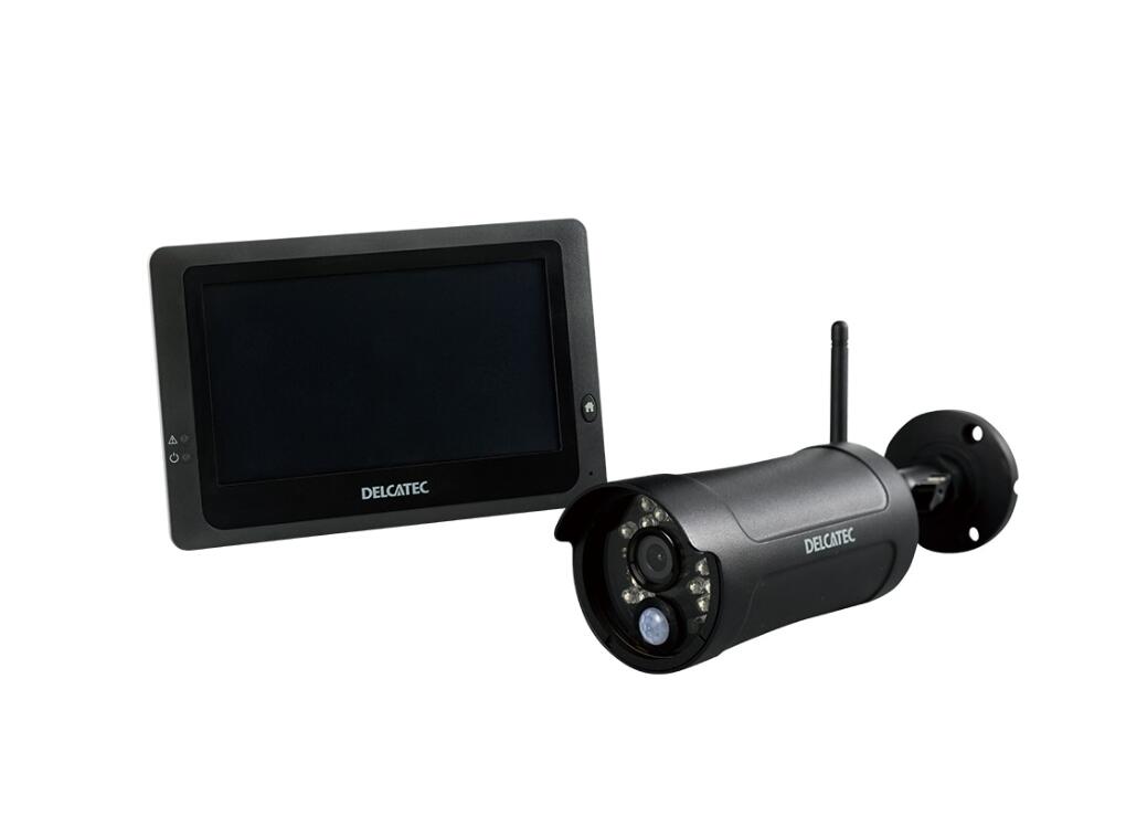 DELCATEC WSS7M2CL ワイヤレスフルHDカメラ&7inchモニターセット DXアンテナ 自宅 店舗 事務所 防犯対策 200万画素 ホームセキュリティ お子様見守り ペット見守り カスハラ対策 業務改善 事故防止 デルカテック