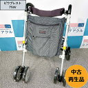 ピウプレスト75W歩行器 軽量 介護 押し車 座面 ダブルタイヤ 3WAYキャスター バッグつき 75Wウィズワン