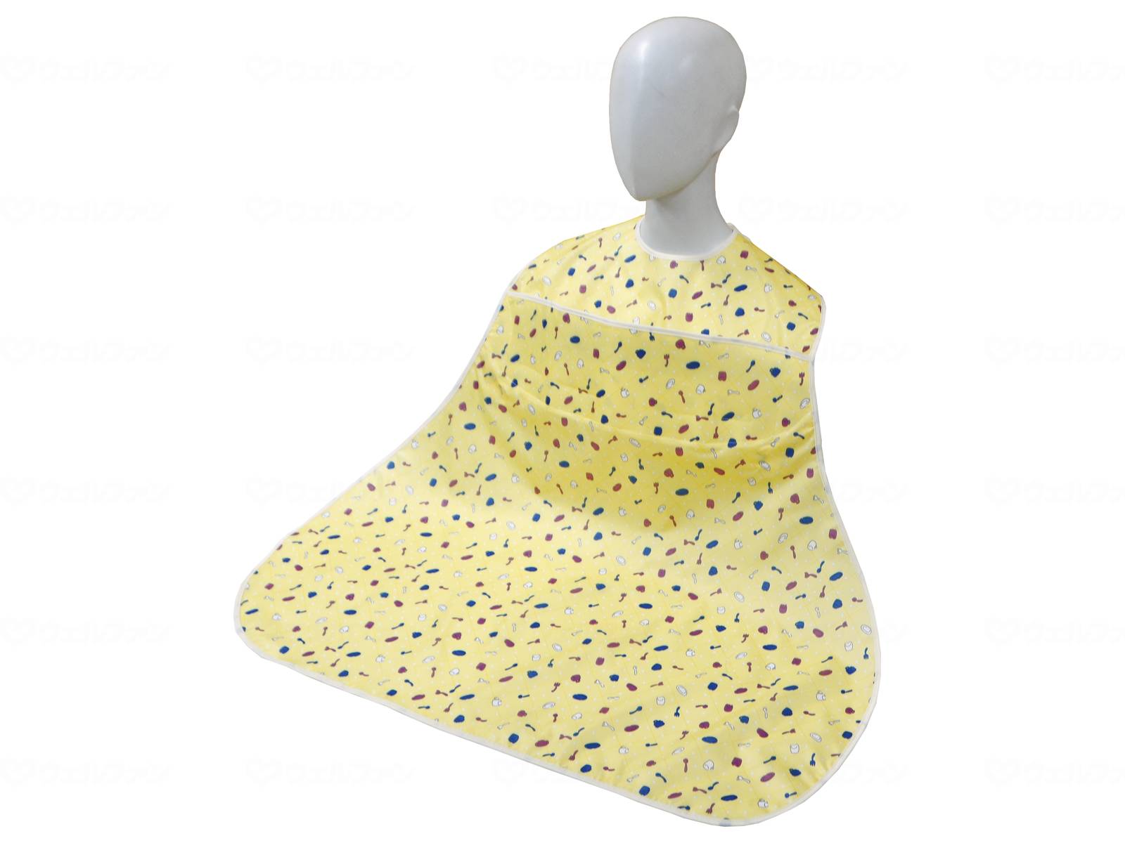 【BF中はポイントUP開催！】ディナーエプロン ポケット付 食事補助 食事介助 食事用エプロン ポケット付き 撥水 防水 介助 介護 6077 大阪エンゼル