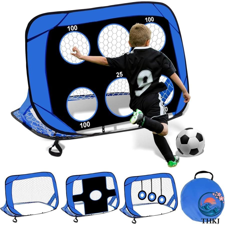 ミニサッカーゴール 折りたたみ サッカーゴール 子供 用 フットサル用ゴール サッカー練習 幼児用サッカーネット 裏…