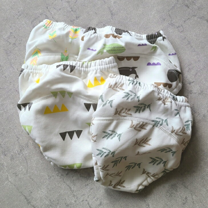 4枚セットトレーニングパンツ6層ガーゼ男の子女の子おねしょパンツ布おむつトレパン中股4層赤ちゃんベビー8090100110サイズ