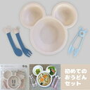 ミッキーマウス うどんセット 日本製 ランチプレート おうどん用 おしゃれ 仕切り皿 赤ちゃん食器セット