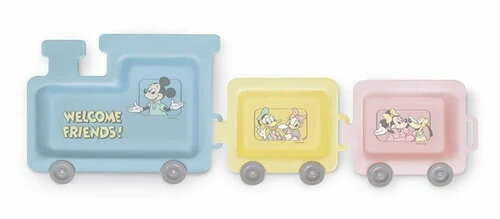【マラソン中P5倍！】ミッキーマウス トレインランチプレート おしゃれ 仕切り皿 ...