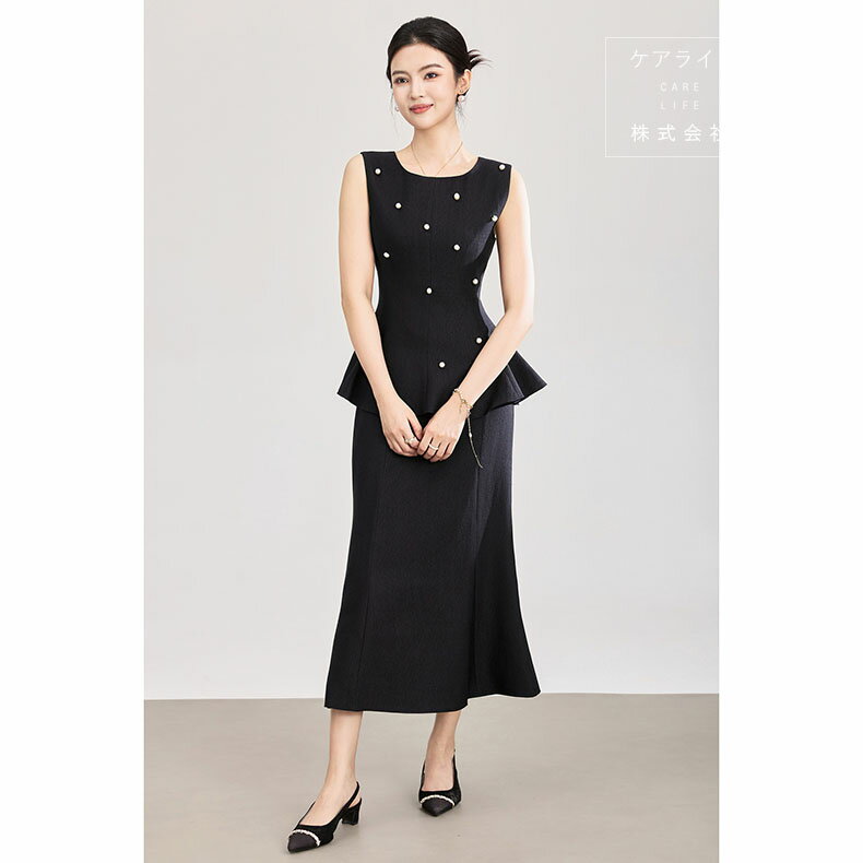 Skirt Suits - 【夏スカートスーツ】レディーススーツ セパレート パーティードレス 夏セットアップ スーツシャツ 無地ノースリーブブラウス スーツベスト スーツジレフォーマルリクルートスーツ マーメイドスカート ミモレ丈スカート スーツスカート 無地スカート ビーズ刺繍トップス