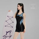 【フィットネス水着】レディース競技水着 競泳水着 レディース 練習用 スクール水着 ハーフ スパッツ スイミング ダイエット 健康 胸パッド付き 練習 フィットネス スイムウェア 小胸 バスト 盛れる 大人 ミセス かわいい クール ブラックネイビータンクトップ(4)