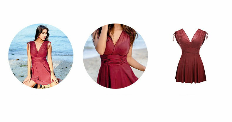 【水着】【全3色】ワンピース レディース水着 体型カバー水着 ママ水着 20代 30代 40代 パッド入りワイヤーあり オトナ女子 大きいサイズ 花柄 フレアスカート 可愛い お洒落 無地 デコルテ エレガント セクシー お腹 お尻 太もも カバーアップ 露出控えめ リゾート