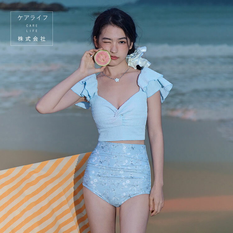 花柄ビキニ2点セットタンキニ上下セ...