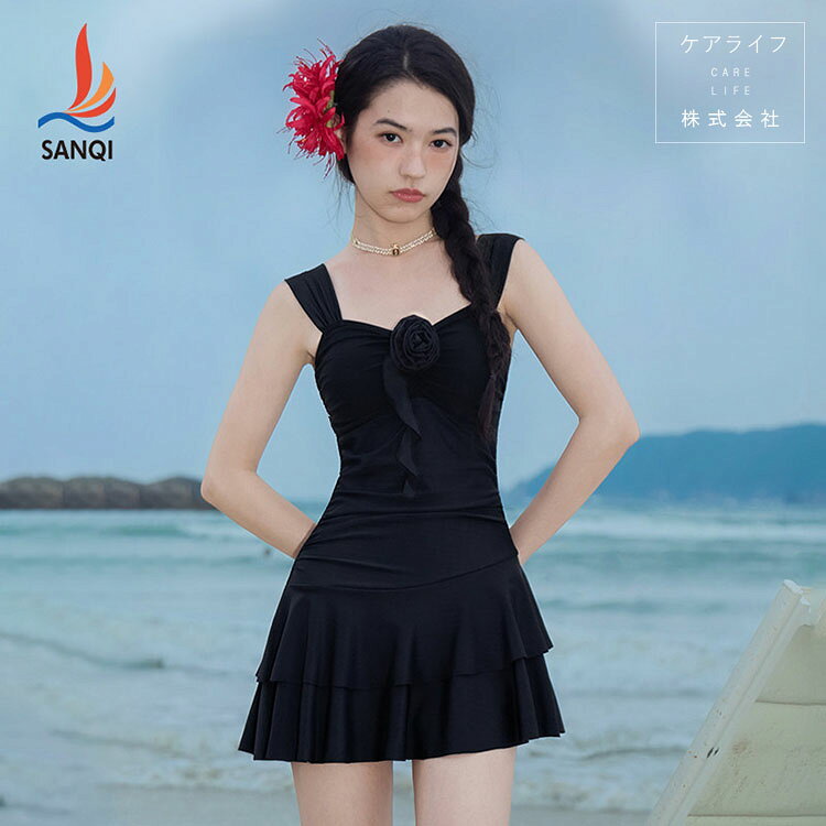 Dresses - 【ワンピース水着】フィットネス水着競泳水着レディース競技水着 オールインワン水着 練習用 スクール水着 キャミソール水着 スイミング ダイエット セクシー水着 健康 胸パット付き 練習 スイムウェア 小胸 バスト 盛れる 大人 ミセス セクシー かわいい