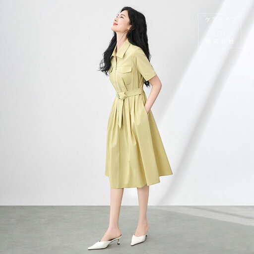 【夏ワンピース】シャツワンピーススーツ ひざ下丈ミモレ丈ワンピース 半袖Aラインドレス 結婚式 フェミニンドレス 無地パーティードレス オフィスビジネス通勤イベント仕事用ワンピースデートディナー誕生会ドレス入学式卒業式ドレス 綿ワンピース コットンワンピース 【夏ワンピース】シャツワンピーススーツ ひざ下丈ミモレ丈ワンピース 半袖Aラインドレス 結婚式 フェミニンドレス 無地パーティードレス オフィスビジネス通勤イベント仕事用ワンピースデートディナー誕生会ドレス入学式卒業式ドレス 綿ワンピース コットンワンピース