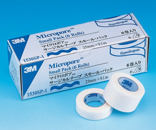 3M　【0-5200-01】スリーエム　マイクロポア(TM)サージカルテープ 12.5mm×9.1m 12巻　1530SP-0