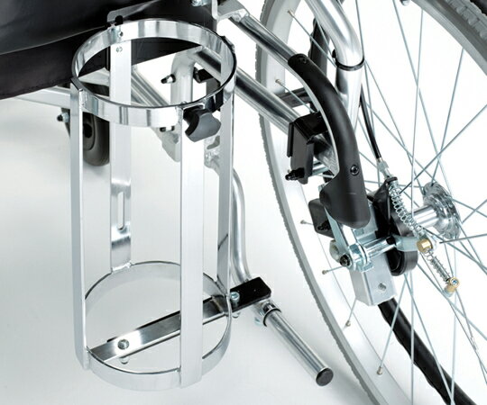 横乗り車椅子用 ボンベ架 ラクーネ2用ボンベ架 MS－0016 【8-2738-13】 ミキ（車いす） MS-0016 ms-0016 ラクーネ2 車椅子 横乗り 車イス 車いす 医療 看護 介護