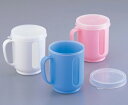 【送料無料】窓付きメモリーコップ フタ付き 300ml 日本製【8-8068-01/02/03】ホワイト ブルー ピンク 小森樹脂 コップ 割れない こぼれない...
