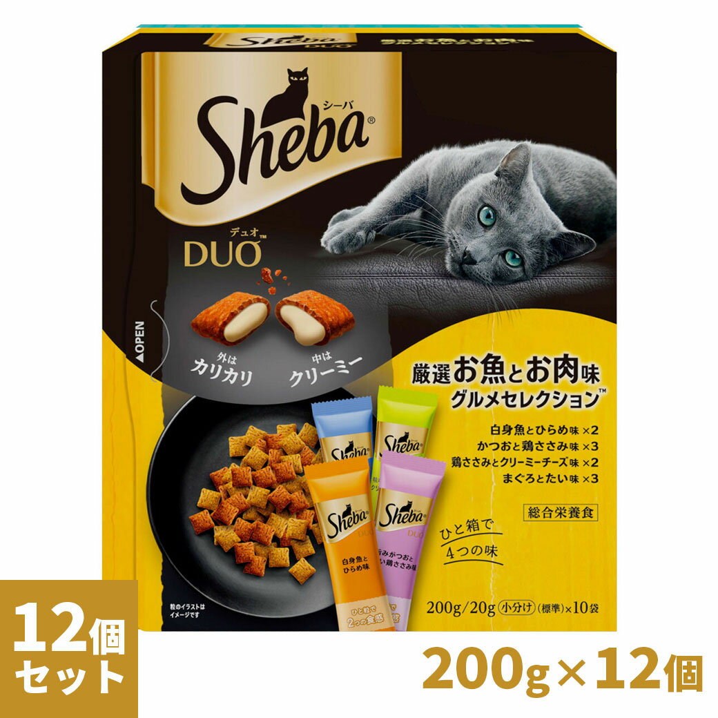 Rakuten - シーバ Sheba デュオ Duo 厳選お魚とお肉味グルメセレクション 200g×12個