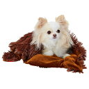 お買得セール ペティオ 犬猫用毛布 大きく包み込める ふわふわブランケット レギュラー ダークブラウン
