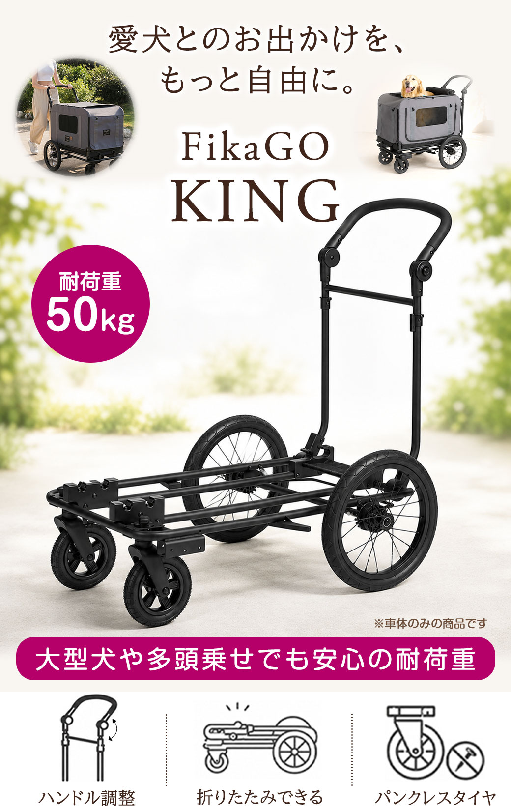 コンビ フィカゴー キング ブラック カート 正規品 FikaGO KING combi compet 車体...