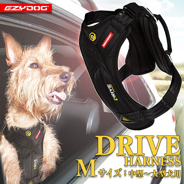 カレッツァ〜犬用品&ドッグフードのEZYDOG イージードッグ ドライブハーネス M ブラック｜アングル2