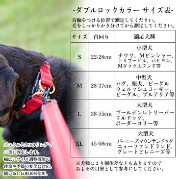 イージードッグ EZYDOG ダブルロックカラー L【犬の首輪(くびわ)/大型犬用/犬用首輪】【お出かけ・お散歩グッズ/おでかけグッズ】【犬用品/ペット・ペットグッズ/ペット用品】