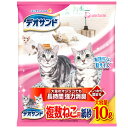 ユニチャーム デオサンド 複数ねこ用 紙砂 10L ■ 猫用トイレ用品 紙製 多頭飼い 大粒 固まる