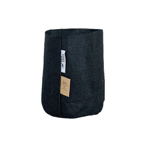 【メール便対応】root pouch（ルーツポーチ）　リサイクル素材で作られた不織布製の植木鉢　Black no handles　3.8liter　【品番：RP-RR800-01】