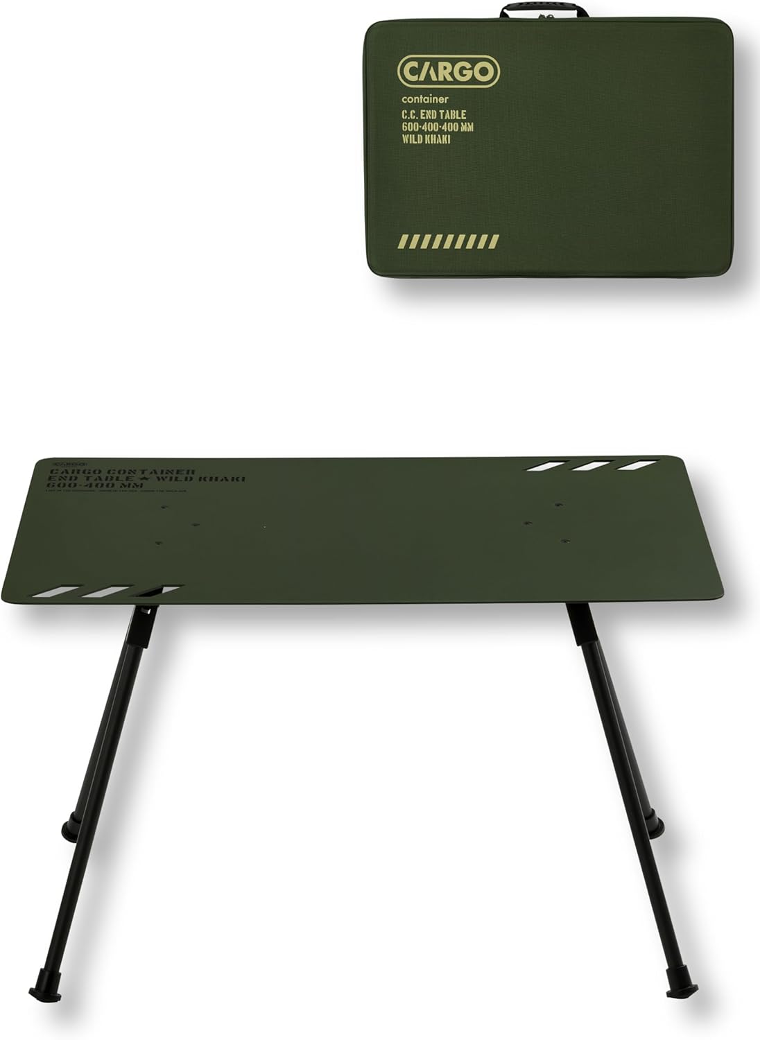Rakuten - CARGO CONTAINER カーゴコンテナ END TABLE テーブル アウトドア コンパクト 軽量 カスタム アルミ 収納バッグ 高さ調節
