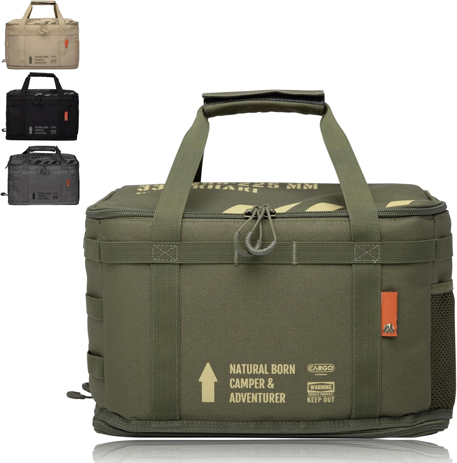 Rakuten - CARGO CONTAINER カーゴコンテナ CUSTOM BAG - M 収納バッグ ストレージバッグ ギアケース ツールボックス アウトドア キャンプ 防水 ベージュ Mサイズ