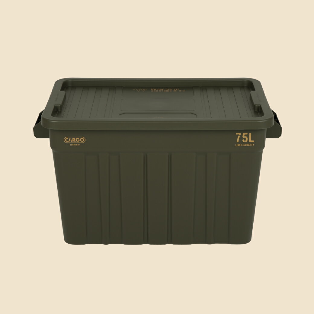 Rakuten - CARGO CONTAINER カーゴコンテナ SIGNATURE SHIELD BOX ギア コンテナ アウトドア キャンプ ボックス ツールボックス 蓋付き 大容量 キャンプ アウトドア