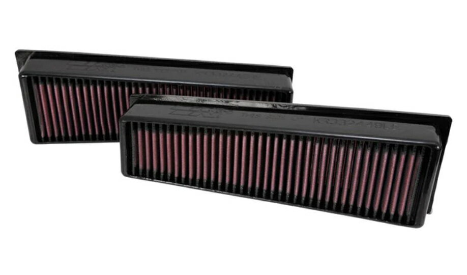 【日本正規品】K&N [ケイアンドエヌ] エアフィルター[純正交換タイプ] 【BMW】X5,X6 33-2449 (2個入り)
