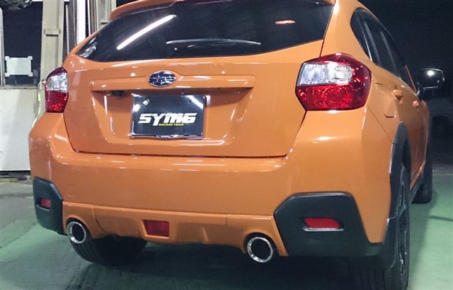 【SYMS/シムス】インプレッサ リヤマフラーカラードガーニッシュ for XV IMPREZA Y3000XV(2)