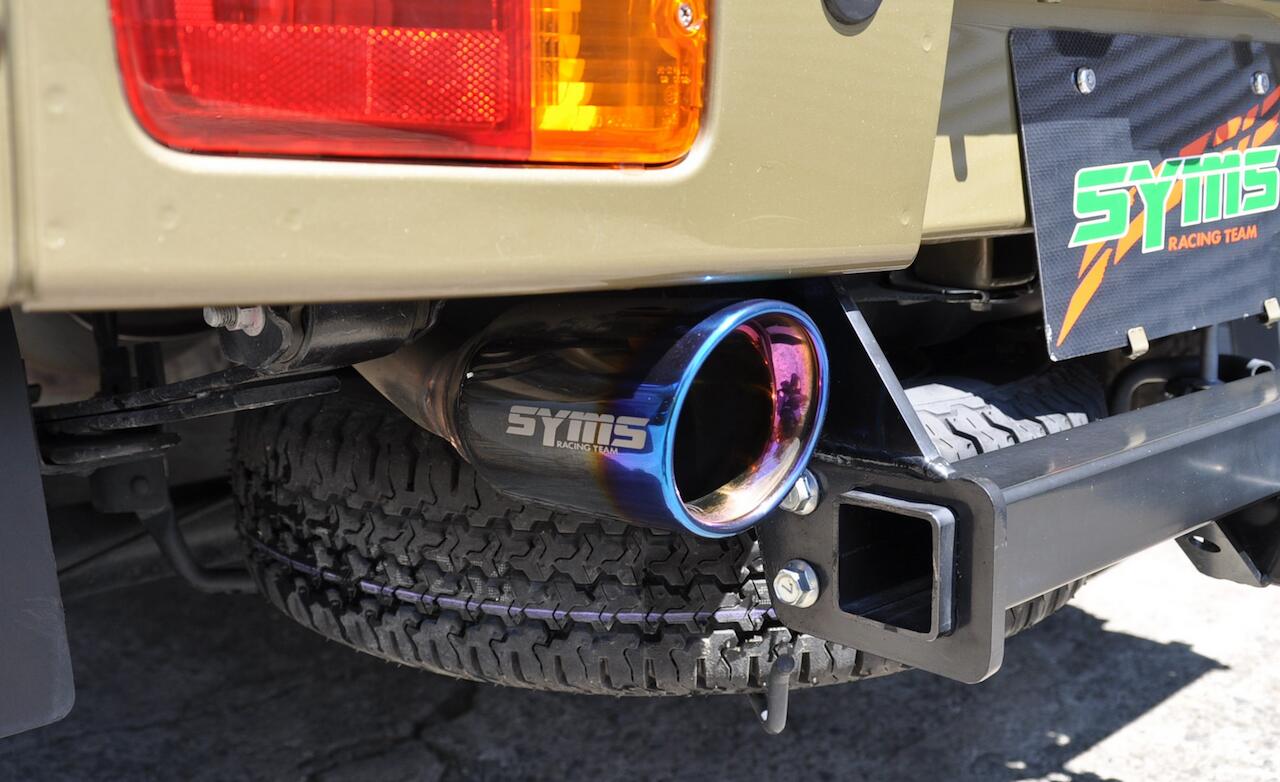 代引き不可、沖縄、離島への発送不可【SYMS/シムス】サンバー用リヤマフラー K4M-D01