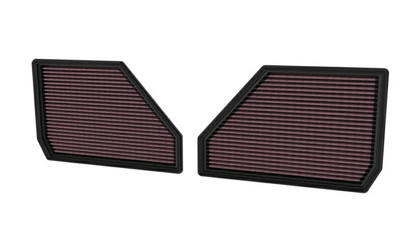 【日本正規品】K&N [ケイアンドエヌ] 追加アイテム！エアフィルター[純正交換タイプ] （2個入り）[BMW X5 M V8-4.4L ] 33-5144