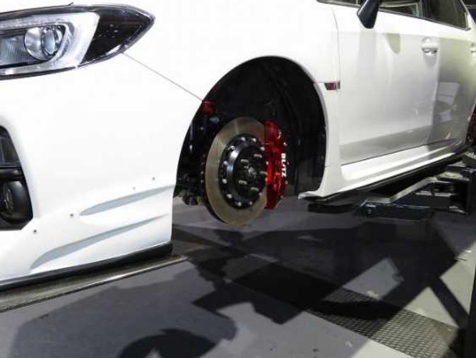 ��BLITZ/�֥�åġ� BIG CALIPER KIT II - �ӥå������ѡ����å�II + �졼���󥰥֥졼���ѥåɥ��å� for RACING [86,86GR,86 GR SPORT,BRZ,WRX S4,WRX STI] 6POT ��355/2Piece �ե������1��ʬ 85104
